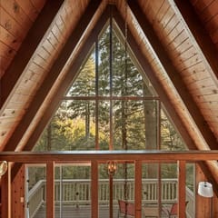 Lake & Mountain A-Frame Wellness Cabin