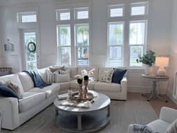 Light-filled, designer living space curated for comfort, connection, and relaxation.